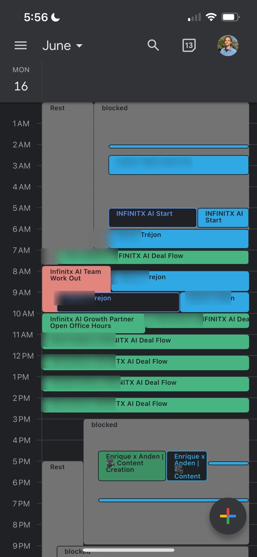 Deal-flow calendar booked appointment to appointment