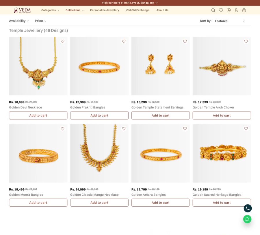 Veda / Giva storefront